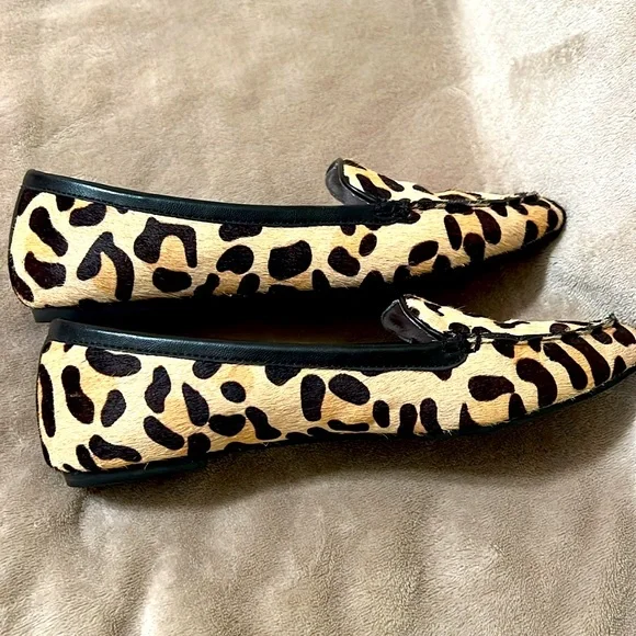 Kelly & Katie Jordi horsehair Leopard print Flats - Picture 5 of 7